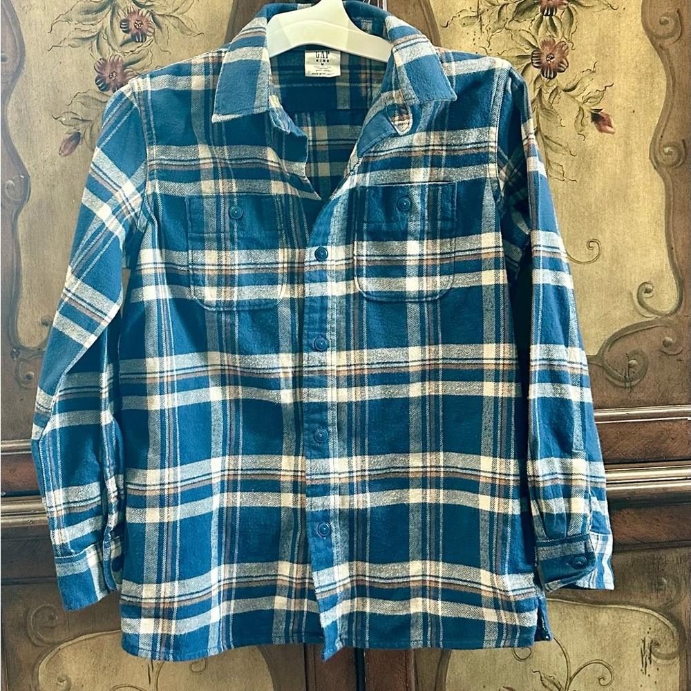 Boys Gap Organic Flannel Top m